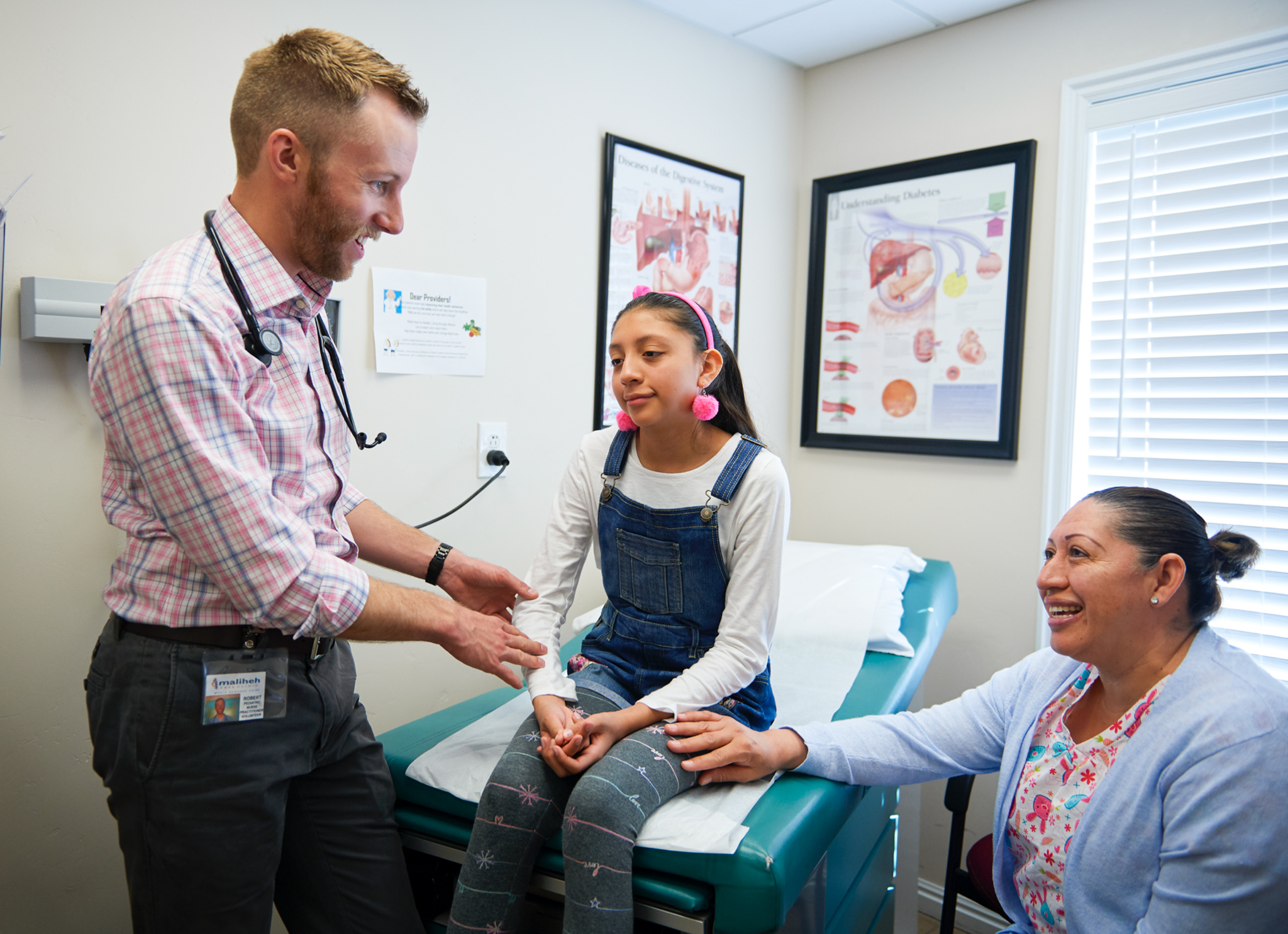 nurse and child patient