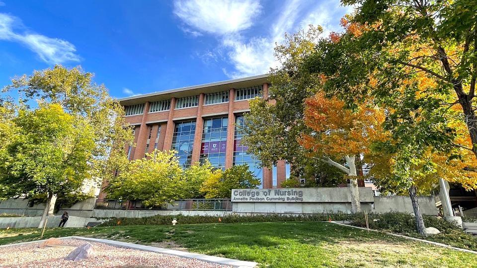 con building campus  External link: (https://uofuhealth.utah.edu/notes/2022/12/2022-year-review-college-of-nursing)